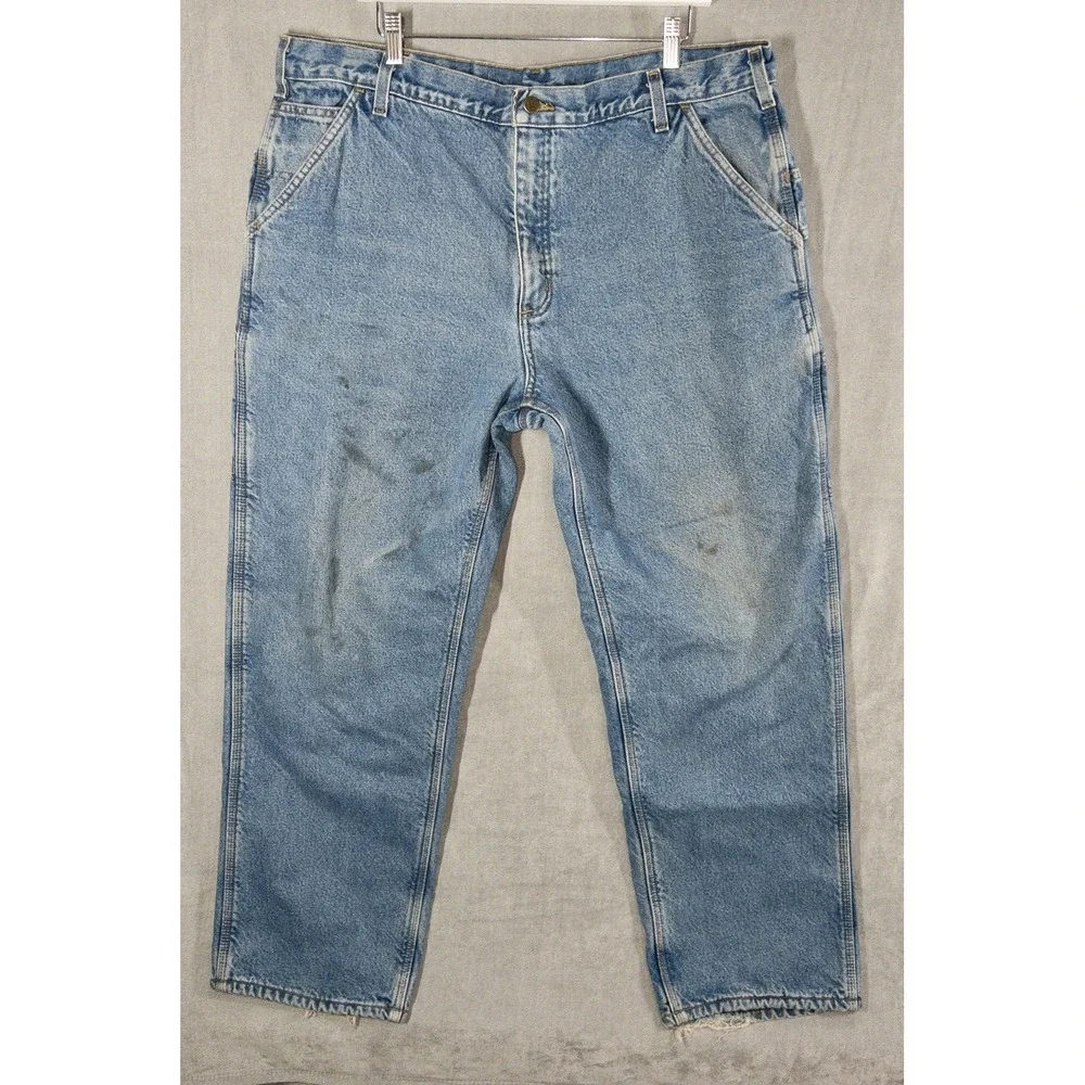 Carhartt B200-DST Fleece Lined Jeans Mens‎ 40x32 Workwear Farming Outdoors Ranch